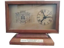 Vtg. 1988 Miller Brewing Company 1,000,000 Hrs. Employee Clock Wooden Case picture