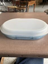 Tupperware Preludio Blue Oval Divided Serving Tray With Inserts 2015 A picture