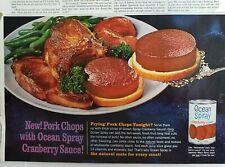 1961 Ocean Spray cranberry sauce frying pork chops tonight ad picture