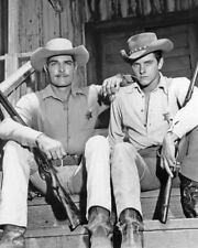 1958 Western TV Show LAWMAN Glossy 8x10 Photo JOHN RUSSELL and PETER BROWN Print picture