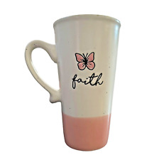 Sheffield Home Faith Ceramic Latte Mug 6.5 inch Butterfly picture