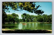 St Louis MO- Missouri, Lagoon In Beautiful Forest Park, Vintage c1958 Postcard picture