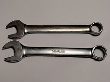 2 Vintage Snap-on Short Combo Wrenches 9/16” 5/8” OEX180 OEX200 Underlined Logo picture