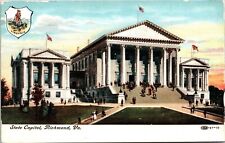 State Capitol Richmond VA Virginia Sunset Antique Postcard DB UNP Unused picture