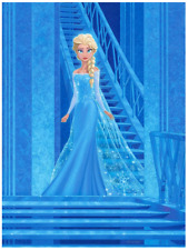 Disney Fine Art Limited Edition Canvas Alone and Free Elsa/Frozen-Hernandez picture