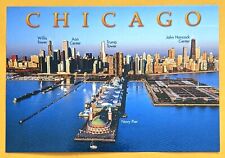 Postcard IL: Chicago, Downtown. Illinnois ( Large format 6.7x4.6