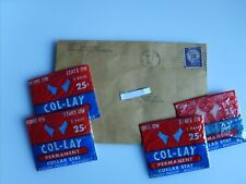 Vintage COL-LAY Permanent Collar Stay Chicago History Original picture