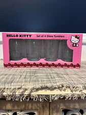 Hello Kitty Clear Glassware Set Of Four New picture