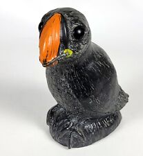 Vintage Wolf Sculptures Original Hand Carved Puffin Soapstone Canada Figurine picture