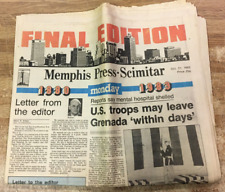 Memphis Press Scimitar Newspaper Final Edition 10-31-1983 picture
