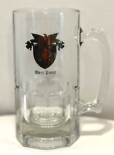 West Point Military Academy Beer Mug Glass Stein 8 inch tall 4 diameter US Army picture