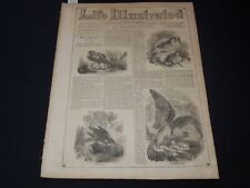 1857 AUGUST 22 LIFE ILLUSTRATED NEWSPAPER - BIRD NOTES - SUBMARINE - NP 5920 picture