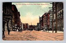Albany NY-New York, Broadway, Looking North From State Vintage c1912 Postcard picture