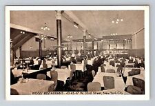 New York City NY, Rigg's Restaurant, Advertising, Vintage Postcard picture