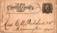 1882 Postal Card Shipping Notice postcard. Post mark Baltimore, Md. picture