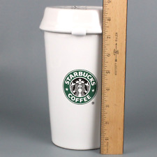 Starbucks Barista Ceramic CANISTER Large 8.5 in Sealing lid NEW 2000 Y2K Mermaid picture