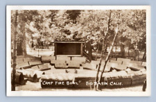 RPPC 1930'S. BIG BASIN, CALIF. CAMP FIRE BOWL. POSTCARD. SL31 picture