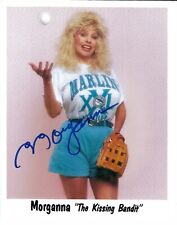 MORGANNA THE KISSING BANDIT 8X10 SIGNED PHOTO MARLINS BASEBALL AUTOGRAPHED picture