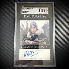 Maisie Williams Autograph Card SGC 9 2012 Rittenhouse Game Of Thrones Season 1 picture
