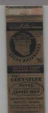 Matchbook Cover -  The Greystone Hotel & Coffee Shop Bedford, IN picture