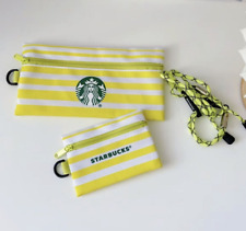 Starbucks Storage Bag Key Card Earphones Data Cable Yellow Card Holder picture