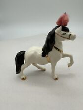 Vintage Monrovia Hagen Renaker Head Up Circus Pony W/ Red Heart & Plume picture