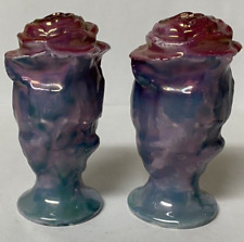 Vintage P.A.L.T. Checko-Slovakia Rose Salt & Pepper Shakers picture