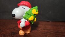 Rare Snoopy Lumberjack/Woodsman carrying tree with 4 birds. he's wearing boots picture