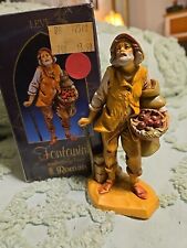 Vintage Fontanini Nativity Figure LEVI CANE MAN BASKET 72570 Made Italy # 121 picture