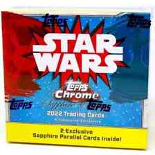 2022 Topps Chrome Star Wars Sapphire Edition Factory Sealed Box - In Hand picture