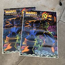Lot Of 2 Old Marvel  Original factory Cabinet Stickers Arcade video Game Ishlf picture