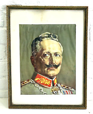 Vintage German Kaiser Wilhelm II Framed Print picture