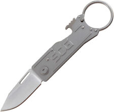 SOG Keytron Satin Key Ring & Bottle Opener Stainless Folding Knife KT1001CP picture