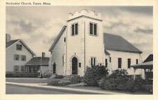 ESSEX, Massachusetts MA   METHODIST CHURCH   Vintage ca1940's B&W Linen Postcard picture