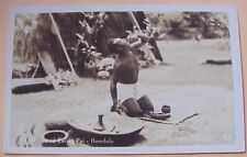 1940's David Eating Poi TH Hawaiian Islands RPPC picture