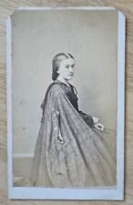 Reading, PA CDV  woman w/ long cape, snood, by C.A. Saylor picture