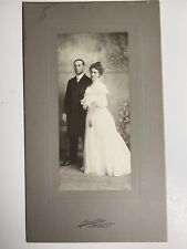 Vintage 1890 Cabinet Card Victorian Young Couples  Standing Up Close Each Other picture