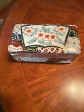 Vintage Porcelain Asian Oriental Chinese Rectangle Trinket Box picture
