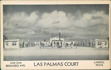Laredo, TX - Las Palmas Court Hotel - Vintage Webb County, Texas Postcard picture