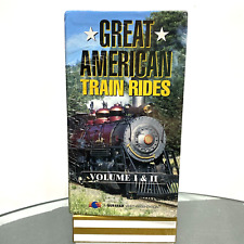 Great American Train Rides Vol I & II (VHS, 1994, 2-Tape). New sealed picture
