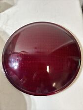 Vtg. Corning Glass Red  Railroad  Traffic Signal Stop Light Lens 8 3/8 picture