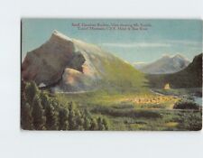 Postcard Banff Canadian Rockies View Showing Mr. Rundle picture