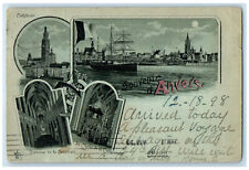 1898 Cathedrale Multiview Souvenir D'Anvers (Antwerp) Belgium Antique Postcard picture
