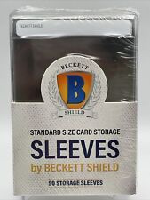 Beckett Shield Standard Size Semi-Rigid Sleeves 1 Pack of 50 YOU CHOOSE QUANTITY picture