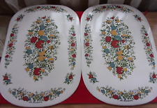 Corning Corelle Spice of Life vinyl placemats 2 pc vntg 1970's NEW NOS Taiwan picture