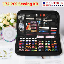 172pc Sewing Kit Thread Threader Needle Tape Measure Scissor Thimble Home Travel picture