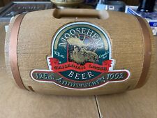 Vintage Moosehead Canadian Lager Beer Keg Barrel 92 OZ 125 Anniversary 1992 picture