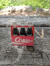 Vintage 1993 Coca Cola Coke Refrigerator Magnet Red Carton Bottles picture
