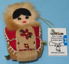 Eskimo Felt & Real Fur Ornament Calico Cache Naomi Leonard 5