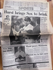 September 28 1986 Boston Globe Sports Section Boston Red Sox ALCS vs Toronto picture